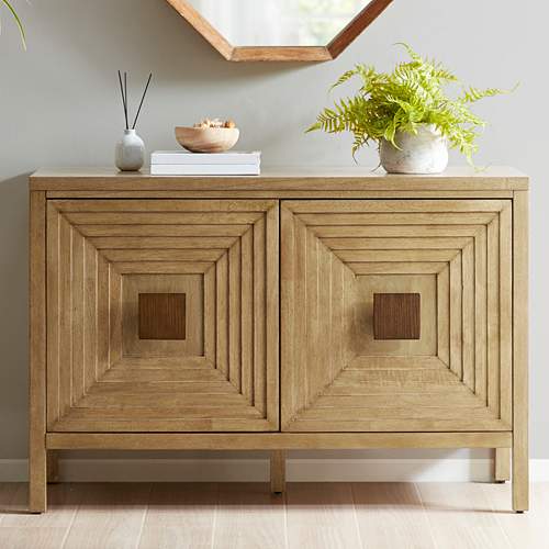 Phinney 47 1/2" Wide Elm Textured Wood 2-Door Accent Cabinet