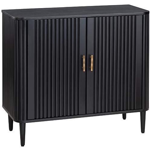 Crestview Collection Camden 36" Wide Black 2-Door Cabinet